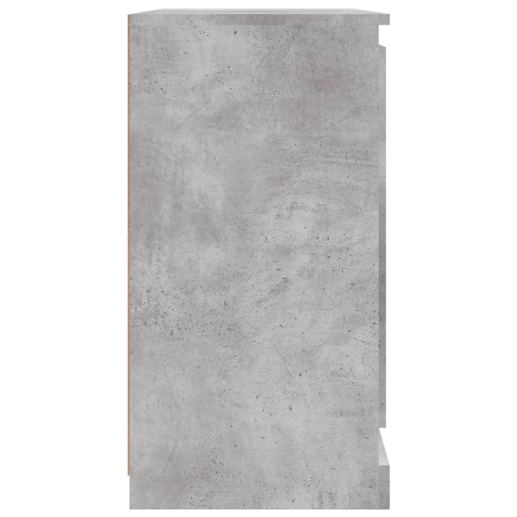 Sideboards 2 Stk. Betongrau Holzwerkstoff