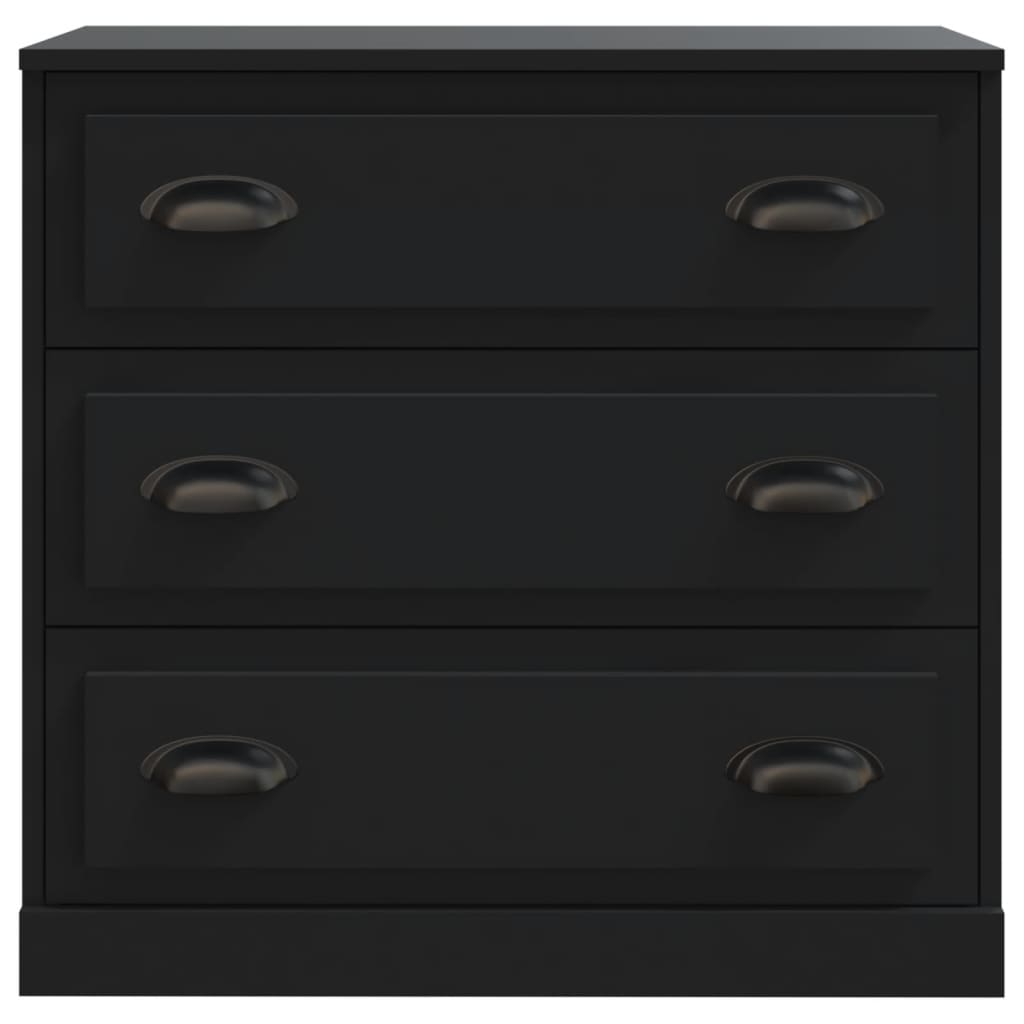 Sideboards 2 Stk. Schwarz Holzwerkstoff