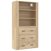 Thumbnail for Highboard Sonoma-Eiche Holzwerkstoff
