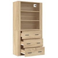 Thumbnail for Highboard Sonoma-Eiche Holzwerkstoff