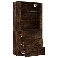 Thumbnail for Highboard Räuchereiche Holzwerkstoff