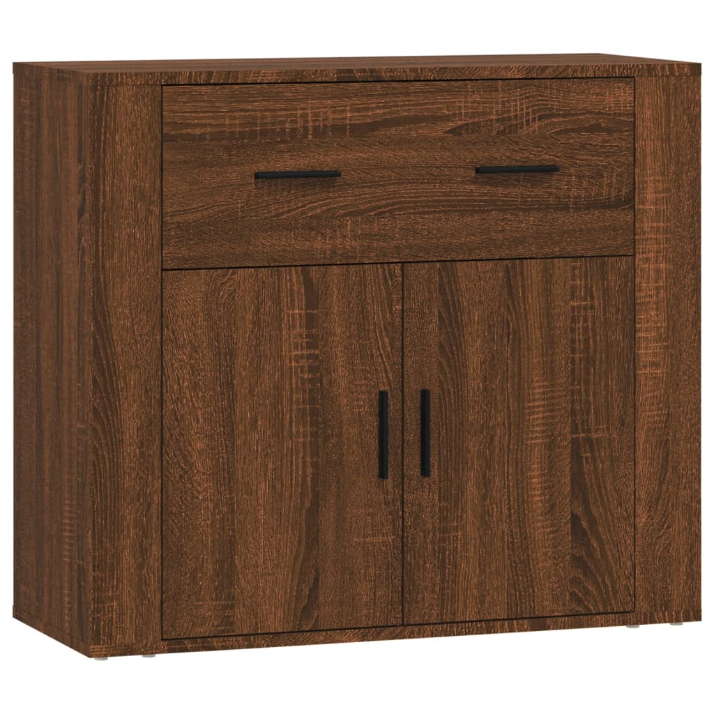 Sideboards 3 Stk. Braun Eichen-Optik Holzwerkstoff