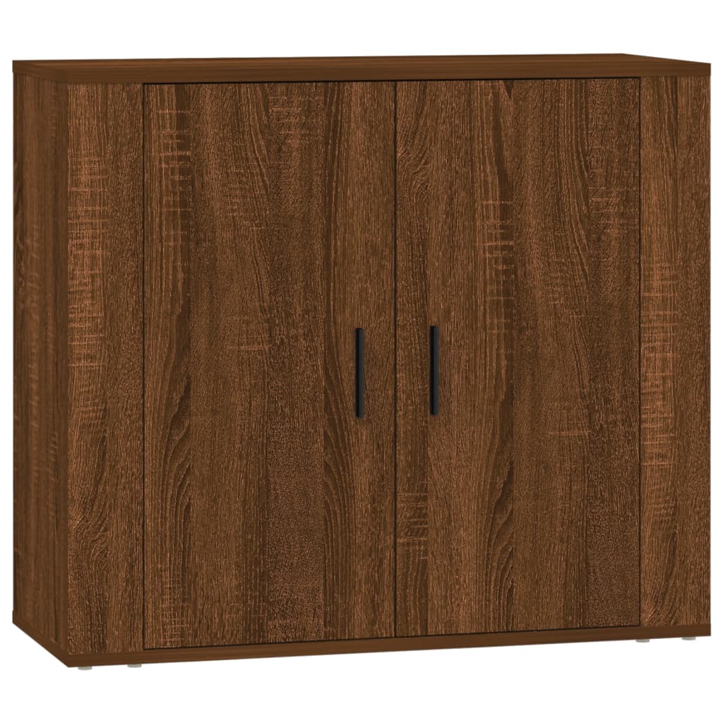 Sideboards 3 Stk. Braun Eichen-Optik Holzwerkstoff