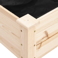 Thumbnail for Pflanzkübel mit Einsatz 118x59x76 cm Massivholz Tanne