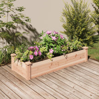 Thumbnail for Hochbeet mit Einsatz 120x45x25 cm Massivholz Tanne