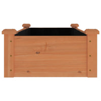 Thumbnail for Hochbeet mit Einsatz Braun 120x45x25 cm Massivholz Tanne