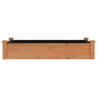 Thumbnail for Hochbeet mit Einsatz Braun 120x60x25 cm Massivholz Tanne