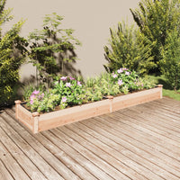 Thumbnail for Hochbeet mit Einsatz 240x60x25 cm Massivholz Tanne