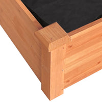 Thumbnail for Hochbeet mit Einsatz Braun 240x60x25 cm Massivholz Tanne