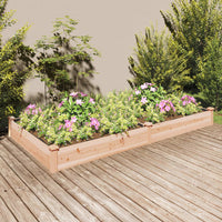 Thumbnail for Hochbeet mit Einsatz 240x120x25 cm Massivholz Tanne