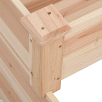 Thumbnail for Hochbeet 120x120x56 cm Massivholz Tanne