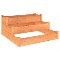 Thumbnail for Hochbeet Braun 120x120x56 cm Massivholz Tanne