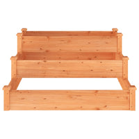 Thumbnail for Hochbeet Braun 120x120x56 cm Massivholz Tanne