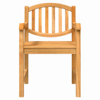 Thumbnail for Gartenstühle 2 Stk. 58x59x88 cm Massivholz Teak
