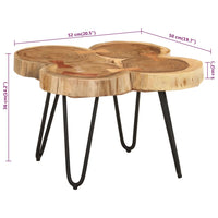 Thumbnail for Couchtisch 36 cm 4 Stämme Massivholz Akazie