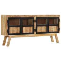 Thumbnail for Sideboard Braun und Schwarz 160x30x76 cm Massivholz Mango