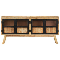 Thumbnail for Sideboard Braun und Schwarz 160x30x76 cm Massivholz Mango