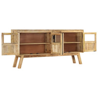 Thumbnail for Sideboard Braun und Schwarz 160x30x76 cm Massivholz Mango