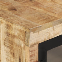 Thumbnail for Sideboard Braun und Schwarz 160x30x76 cm Massivholz Mango