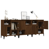 Thumbnail for Sideboards 3 Stk. Braun Eichen-Optik 60x35x70 cm Holzwerkstoff