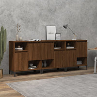 Thumbnail for Sideboards 3 Stk. Braun Eichen-Optik 60x35x70 cm Holzwerkstoff