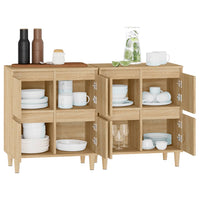 Thumbnail for Sideboards 2 Stk. Sonoma-Eiche 60x35x70 cm Holzwerkstoff