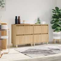 Thumbnail for Sideboards 2 Stk. Sonoma-Eiche 60x35x70 cm Holzwerkstoff