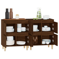 Thumbnail for Sideboards 2 Stk. Braun Eichen-Optik 60x35x70 cm Holzwerkstoff