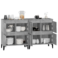 Thumbnail for Sideboards 2 Stk. Betongrau 60x35x70 cm Holzwerkstoff