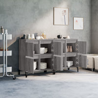 Thumbnail for Sideboards 2 Stk. Grau Sonoma 60x35x70 cm Holzwerkstoff