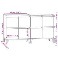 Thumbnail for Sideboards 2 Stk. Grau Sonoma 60x35x70 cm Holzwerkstoff