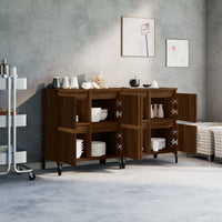 Thumbnail for Sideboards 2 Stk. Braun Eichen-Optik 60x35x70 cm Holzwerkstoff