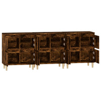 Thumbnail for Sideboards 3 Stk. Räuchereiche 60x35x70 cm Holzwerkstoff