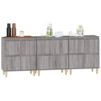 Thumbnail for Sideboards 3 Stk. Grau Sonoma 60x35x70 cm Holzwerkstoff