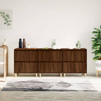 Thumbnail for Sideboards 3 Stk. Braun Eichen-Optik 60x35x70 cm Holzwerkstoff