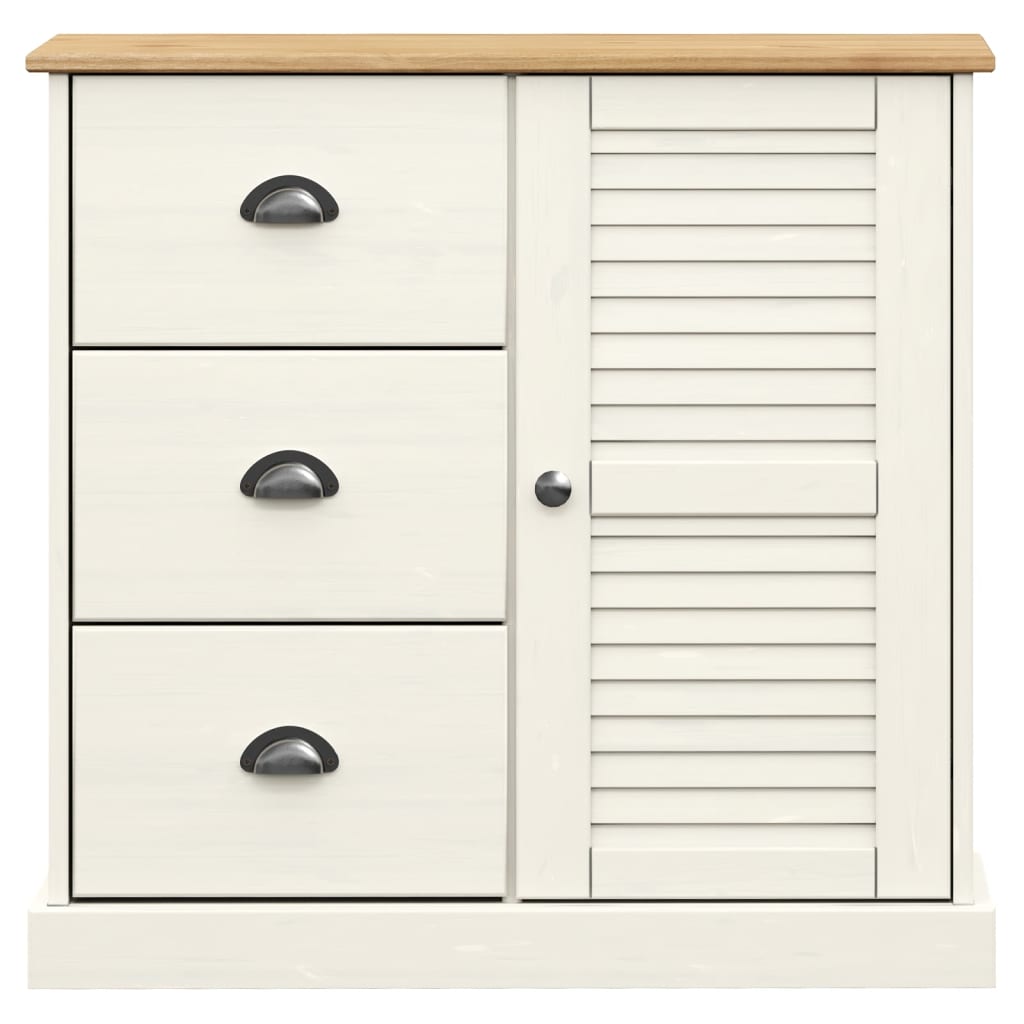 Sideboard mit Schubladen VIGO 78x40x75 cm Massivholz Kiefer