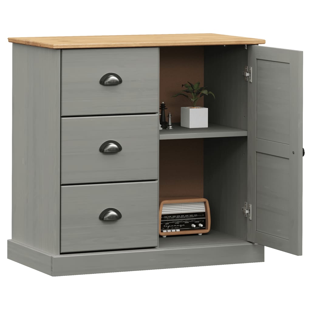 Sideboard mit Schubladen VIGO 78x40x75 cm Massivholz Kiefer