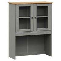 Thumbnail for Sideboard-Aufsatz VIGO Grau 78x30x100 cm Massivholz Kiefer