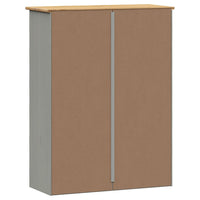 Thumbnail for Sideboard-Aufsatz VIGO Grau 78x30x100 cm Massivholz Kiefer