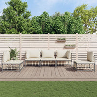 Thumbnail for 5-tlg. Garten-Lounge-Set mit Kissen Anthrazit Poly Rattan