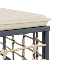 Thumbnail for 6-tlg. Garten-Lounge-Set mit Kissen Anthrazit Poly Rattan