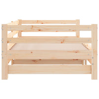 Thumbnail for Tagesbett Ausziehbar 2x(90x190) cm Massivholz Kiefer