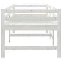 Thumbnail for Massivholzbett ohne Matratze Weiß 90x200 cm Kiefernholz