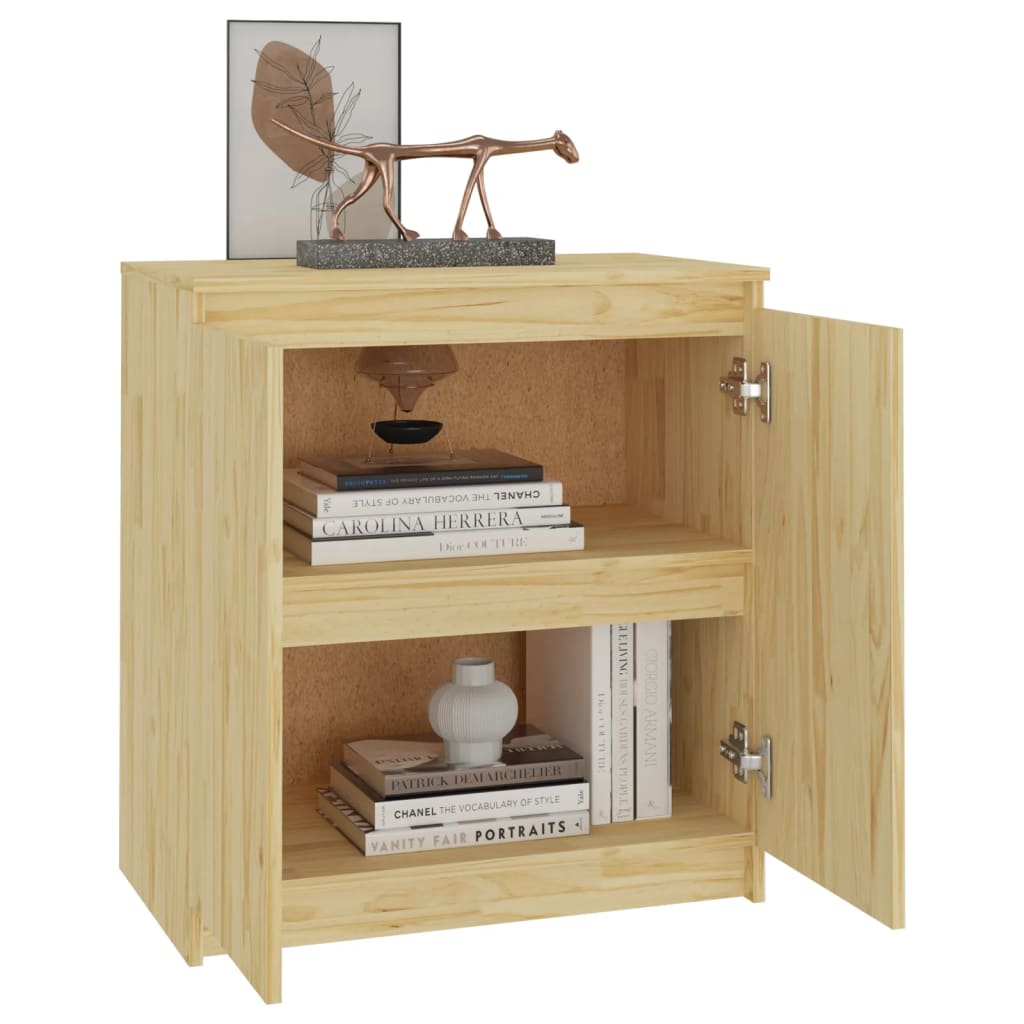 Beistellschrank 60x36x65 cm Massivholz Kiefer