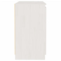 Thumbnail for Beistellschrank Weiß 60x36x65 cm Massivholz Kiefer
