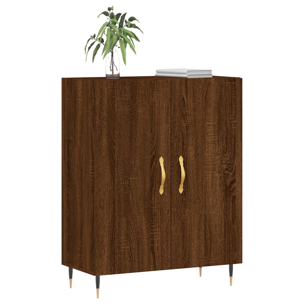 Sideboard Braun Eichen-Optik 69,5x34x90 cm Holzwerkstoff