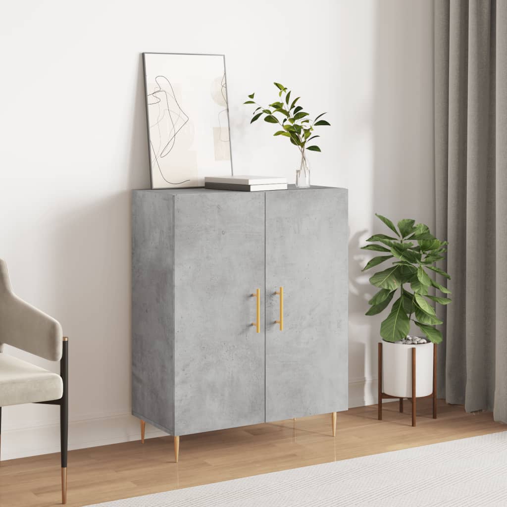 Sideboard Betongrau 69,5x34x90 cm Holzwerkstoff