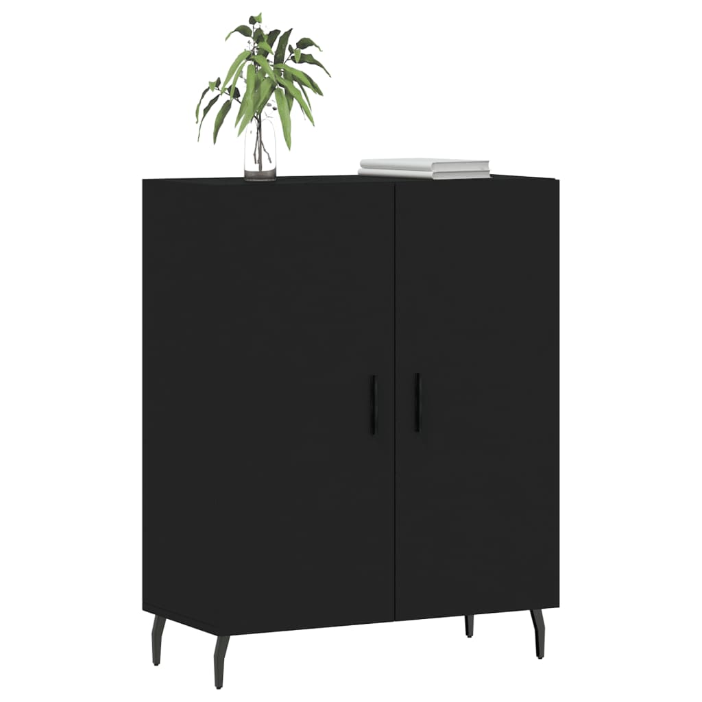 Sideboard Schwarz 69,5x34x90 cm Holzwerkstoff