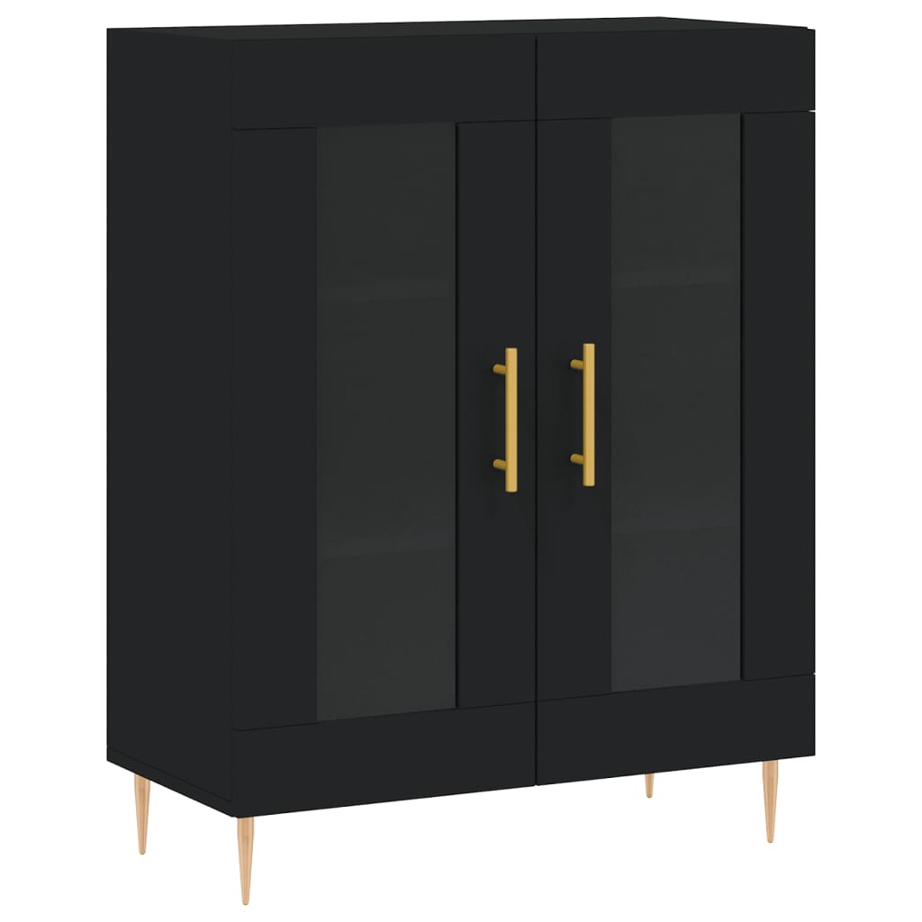 Sideboard Schwarz 69,5x34x90 cm Holzwerkstoff
