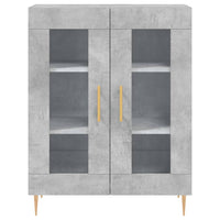 Thumbnail for Sideboard Betongrau 69,5x34x90 cm Holzwerkstoff